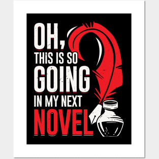 Novel Book Author Writer Novelist Gift Posters and Art